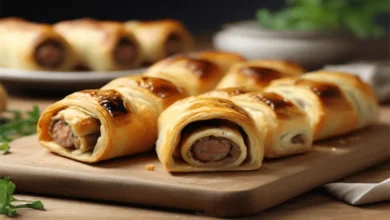 Enroladinho de Salsicha com Massa Folhada