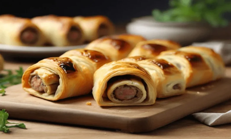 Enroladinho de Salsicha com Massa Folhada