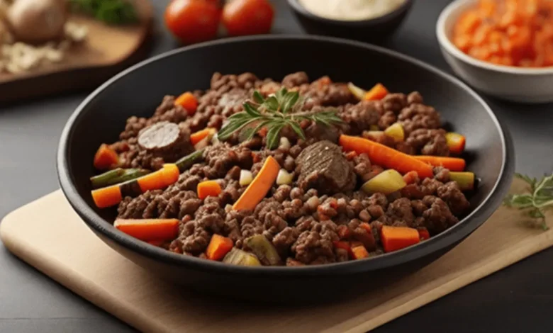 Carne Moída com Legumes