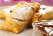 Rolinhos de Massa Folhada com Chocolate