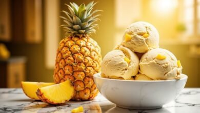 Sorvete de Abacaxi