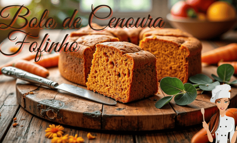 Capa Bolo de Cenoura Fofinho