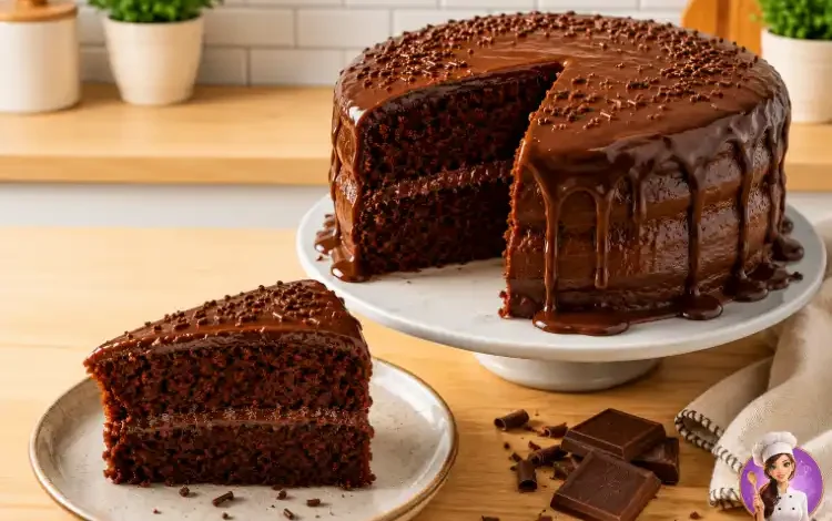 Bolo de Chocolate Simples e Fofinho