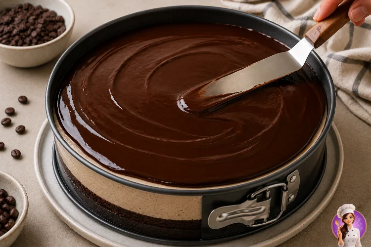 Ganache sobre a mousse