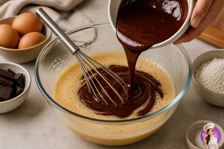 Preparo da base de brownie