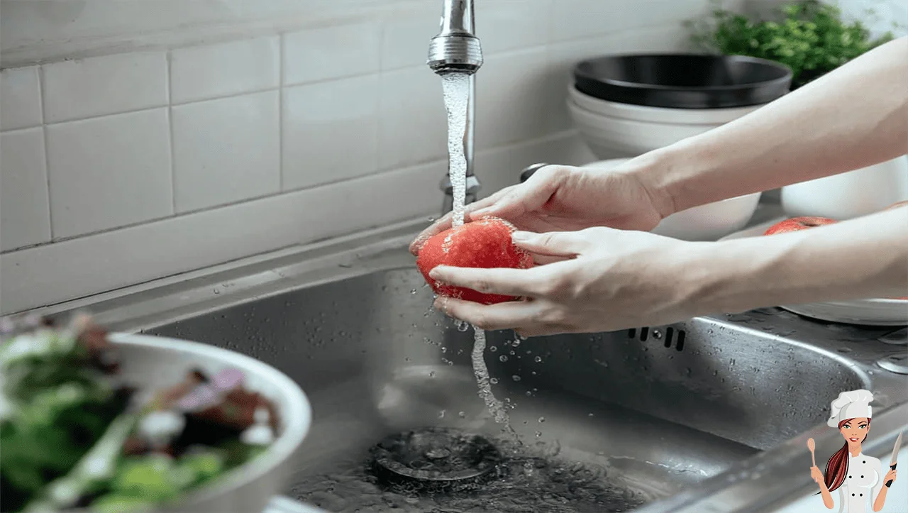 Lavando Frutas e Verduras