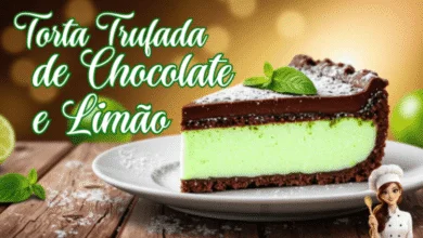 Torta Trufada de Chocolate e Limão